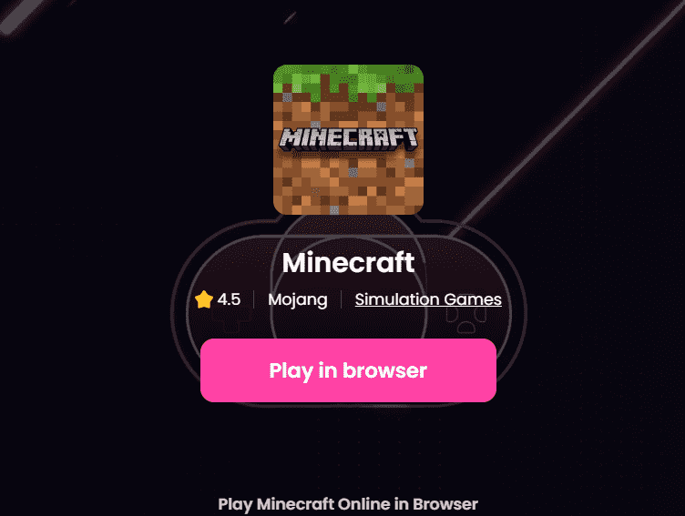 play minecraft